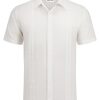 Mens Cuban Guayabera Shirts Short Sleeve Button Down Shirts for Men Summer Beach Wedding