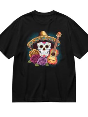 Cute Cinco De Mayo Mexican Skull Graphic Unisex T-Shirt for Women Or Men Mom Dad Gift
