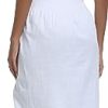 Women's Mexican Floral Embroidered Halter Neck Split Sleeveless Ruffle Party Long Dresses