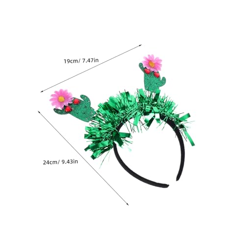 Cactus Headband for Women Mexican Theme Party Headdress Hawaiian Hair Accessories
