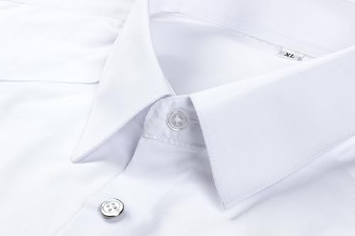 Men's Guayabera Shirts for Men Long Sleeve Cuban Snap Button Shirts Mexican Guayabera Shirts with Four Pockets