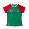 Graphic Tee 2000s Mexico Jersey 90s Going Out Y2k Clothes Summer Crop Tops Baby Tee
