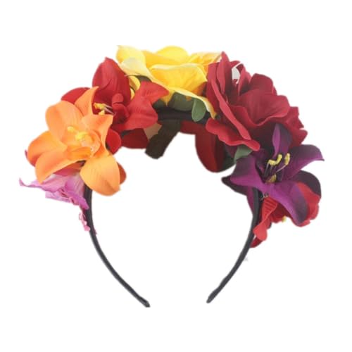 Flower Headband Mexican Flower Crown Headpiece Party Costume Mexican Fancy Dress