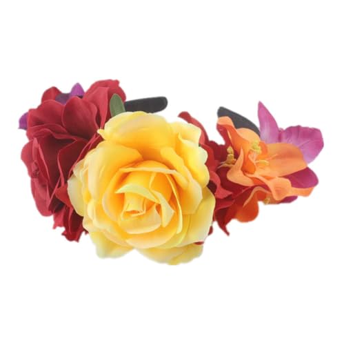 Flower Headband Mexican Flower Crown Headpiece Party Costume Mexican Fancy Dress