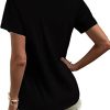 Short Sleeve Mexican Tee Shirts for Women Floral Embroidered Loose Tops Ethnic Style Boho T-Shirts