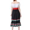 Mexican Costume for Women Traditional Mexican Dress for Halloween Cinco De Mayo Fiesta Senorita Blouse Dance Costume
