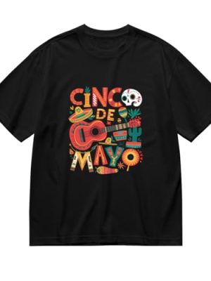 Cinco de Mayo Mexican Taco Guitar Graphic Unisex T-Shirt for Women Or Men Boys Girls Gift