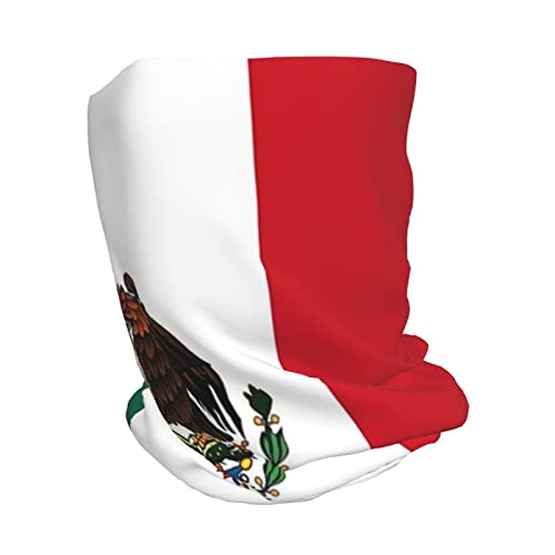Mexico Flag Multifunction Beanie Hats for Men Women Mexican Soft Stretch Skull Cap Fashion Scarf for Jogging Cycling