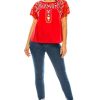 Women Traditional Puebla Mexican Embroidered Blouse