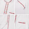 Men's Mexican Guayabera Shirt Short Sleeve Button Down Embroidered Shirt for Cinco De Mayo Traditional Mexican Shirts