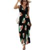 Mexican Flag Heart Womens Casual Sleeveless Dress Maxi Long Beach Dress Sundress