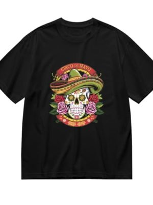 Cinco de Mayo Mexican Skull Graphic Unisex T-Shirt for Women Or Men Boys Girls Gift