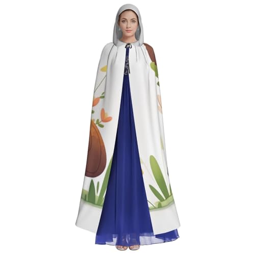 Mexican Otomi Animals - Hooded Cape Halloween Costume Accessories for Adults Cosplay Party Costumes