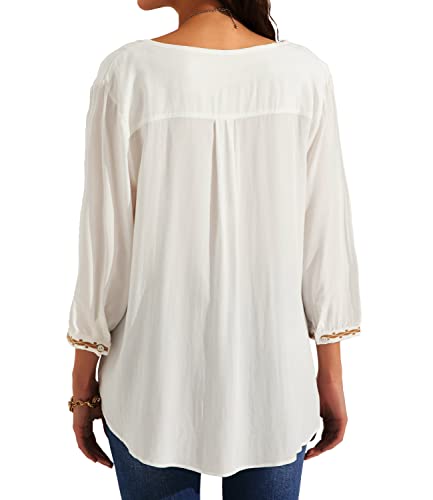 Mexican Tops for Women Embroidered Shirts Bohemian Hippie Clothes Tunic Fiesta Plus Size Boho Peasant Blouses