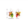 9 Pairs Cinco De Mayo Earrings for Women Mexican Fiesta Earrings Set Funny Pepper Racket Rainbow Horse Hat Cactus Guitar Chili