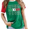 Mexico Shirts for Women: Mexican Graphic Tees Mexican Tops Casual Vacation Short Sleeve T Shirts