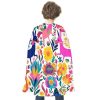 Unisex Adults Halloween Cloak Reversible Vampire Cape Lightweight And Comfortable Witch Cape Cloak Mexican Otomi Animals