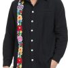 Men's Mexican Shirts Cuban Guayabera Shirt Casual Long Sleeve Embroidered Linen Summer Beach Shirts