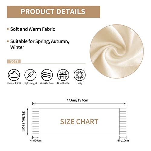 Fashion Shawls And Wraps For Women, Blanket Tassel Scarf, Chic Cape Soft Large Warm Wrap Gift For Spring Winter Fall