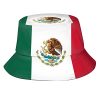 Cute Flag Bucket Hats Fashion Sun Cap Packable Outdoor Patriotic Fisherman Hat for Women Men
