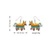 9 Pairs Cinco De Mayo Earrings for Women Mexican Fiesta Earrings Set Funny Pepper Racket Rainbow Horse Hat Cactus Guitar Chili