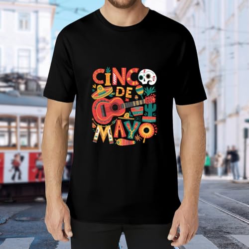 Cinco de Mayo Mexican Taco Guitar Graphic Unisex T-Shirt for Women Or Men Boys Girls Gift