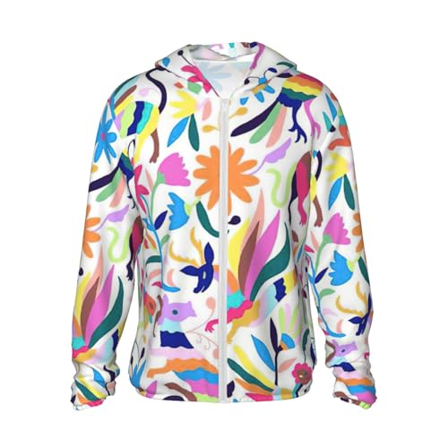 Mexican Otomi Animals Print Men's/Women's Lightweight Sun Protection Shirt -Long Sleeve Athletic Top