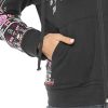 Women's Full Zip Long Sleeve Embroidered Sweatshirt Floral Boho Embroidered Mexican Hoodie Fall Winter Coat Tops Jackets