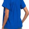 Women's Embroidered Mexican Peasant Blouse Mexico Summer Shirt Short Sleeve