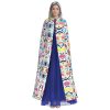 Mexican Otomi Animals Print Variety Hooded Cloak For Halloween Carnival Cosplay And Themed Parties Cloak