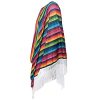 Cinco de Mayo Fiesta Serape Poncho Costume Mexican Fiesta Event Adult Costume Accessory Traditional Ponchos Cape