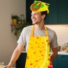 Taco Costume Funny Food Costume Unisex Adult Taco Hat Mexican Taco Apron Hang Neck Apron Halloween Food Festival