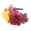 Flower Headband Mexican Flower Crown Headpiece Party Costume Mexican Fancy Dress