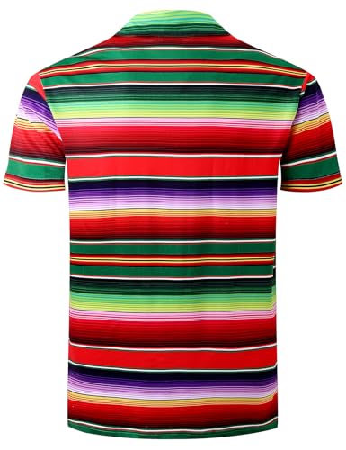 Men's American Patriotic Flag Pride Day Golf Polo Short Sleeve Shirt