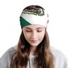 Mexico Flag Multifunction Beanie Hats for Men Women Mexican Soft Stretch Skull Cap Fashion Scarf for Jogging Cycling