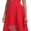 Women's Mexican Dress Floral Embroidered Casual Lace Ruffle Maxi Dress