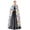 Mexican Otomi Animals Print Variety Hooded Cloak For Halloween Carnival Cosplay And Themed Parties Cloak