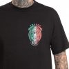 Sullen Men's De La Muerte Mex Tattoo Lifestyle Graphic Standard Day of The Dead Capsule Short Sleeve Tee Black