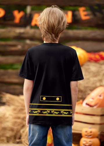 Unisex Kids Halloween Funny Short Sleeve Tee Shirt Cute Print Top 4-14 Years