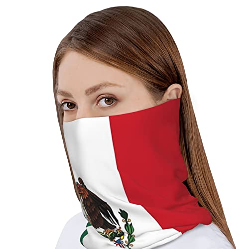 Mexico Flag Multifunction Beanie Hats for Men Women Mexican Soft Stretch Skull Cap Fashion Scarf for Jogging Cycling