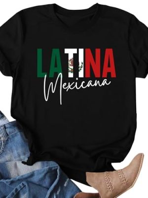 Hispanic Heritage Month Shirt for Women Mexican Tshirt Latina Tshirts Latino Heritage Month Tee Tops