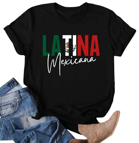 Hispanic Heritage Month Shirt for Women Mexican Tshirt Latina Tshirts Latino Heritage Month Tee Tops
