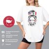 Yes I'm Both of Them Shirt – Half Mexican American T-Shirt, Mexico America USA Flag, Woman Messy Bun Top, Statement Gift Tee