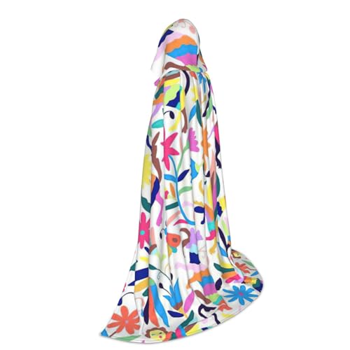 Mexican Otomi Animals Hooded cape, fit for role-playing, stage costumes, winter activities, and casual wear