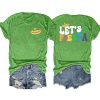 Cinco De Mayo T Shirt for Women: Let's Fiesta Shirts Funny Mexican Party Tee Sombrero 5 De Mayo Graphic Tops
