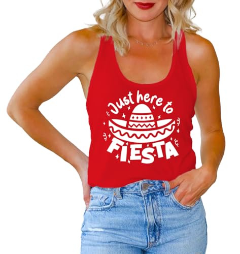 Cinco De Mayo Tank Tops for Women Sombrero 5 De Mayo T-Shirt Mexican Fiesta Sleeveless