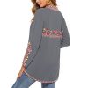 Women's Mexican Boho Embroidered Tops Long Sleeve Peasant Casual Loose Tunics Fall Blouse Shirts for Women