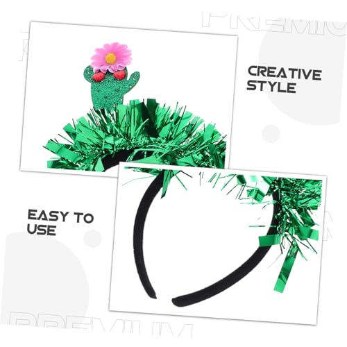 Cactus Headband for Women Mexican Theme Party Headdress Hawaiian Hair Accessories