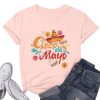 Cinco De Mayo Shirt for Women Mexican Sombrero T-Shirt Funny Mexican Fiesta Party Short Sleeve Tee Top