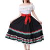Mexican Costume for Women Traditional Mexican Dress for Halloween Cinco De Mayo Fiesta Senorita Blouse Dance Costume